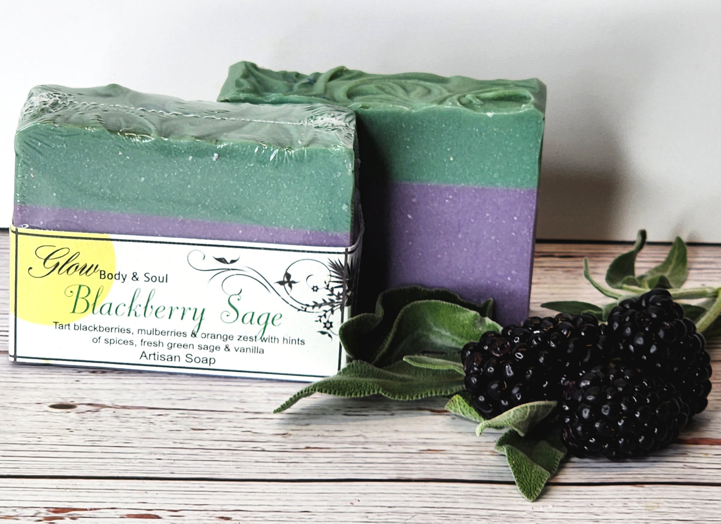 Blackberry Sage Soap Handmade Cold Process