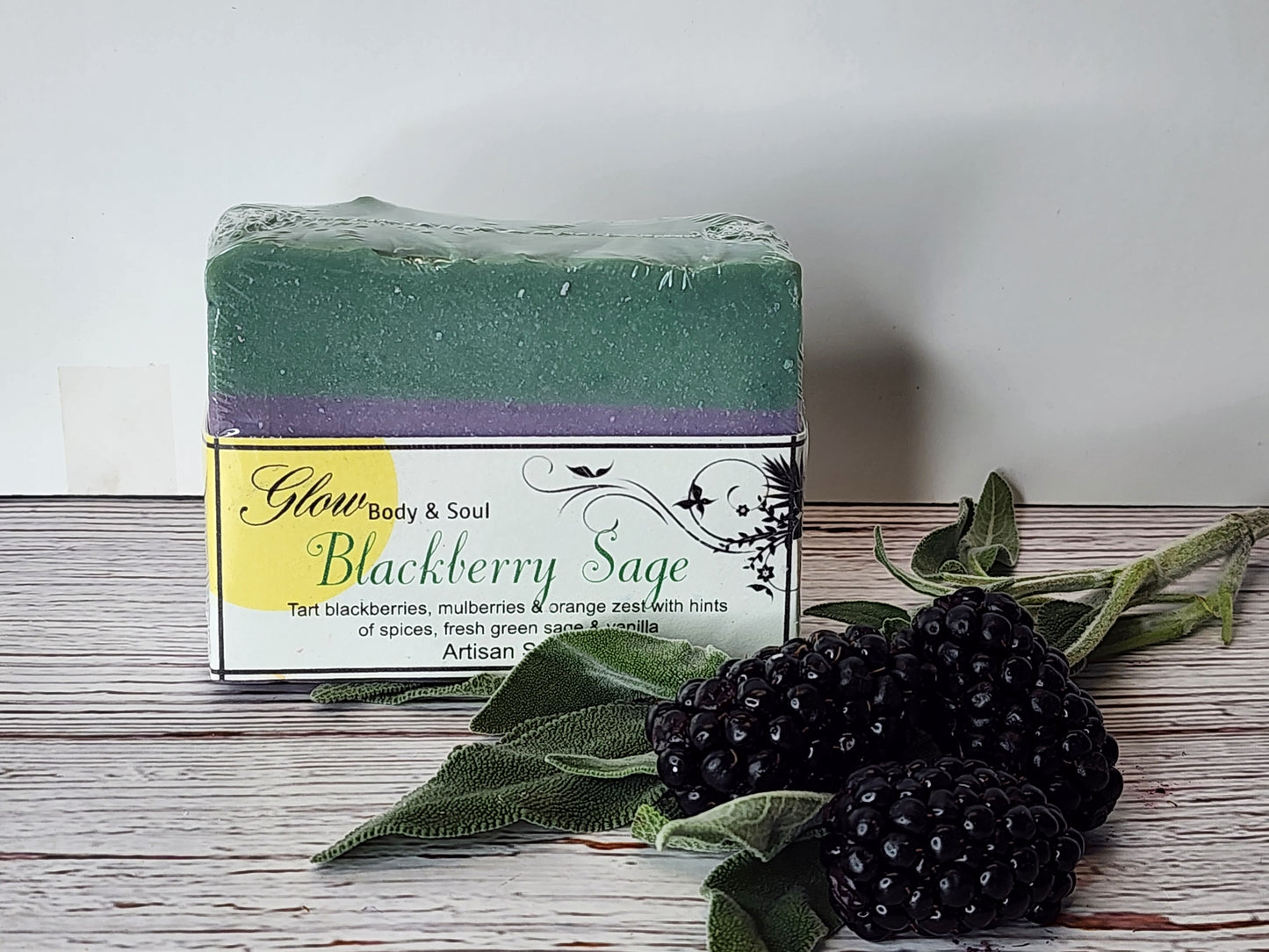 Blackberry Sage Soap Handmade Cold Process
