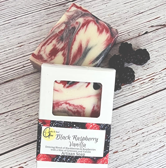 Black Raspberry Vanilla Handmade Cold Process Vegan Soap