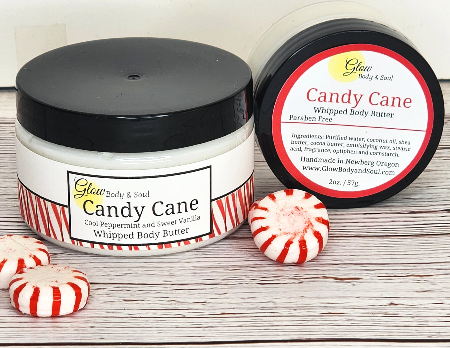Candy Cane Body Butter Paraben Free Body Butter Lotion