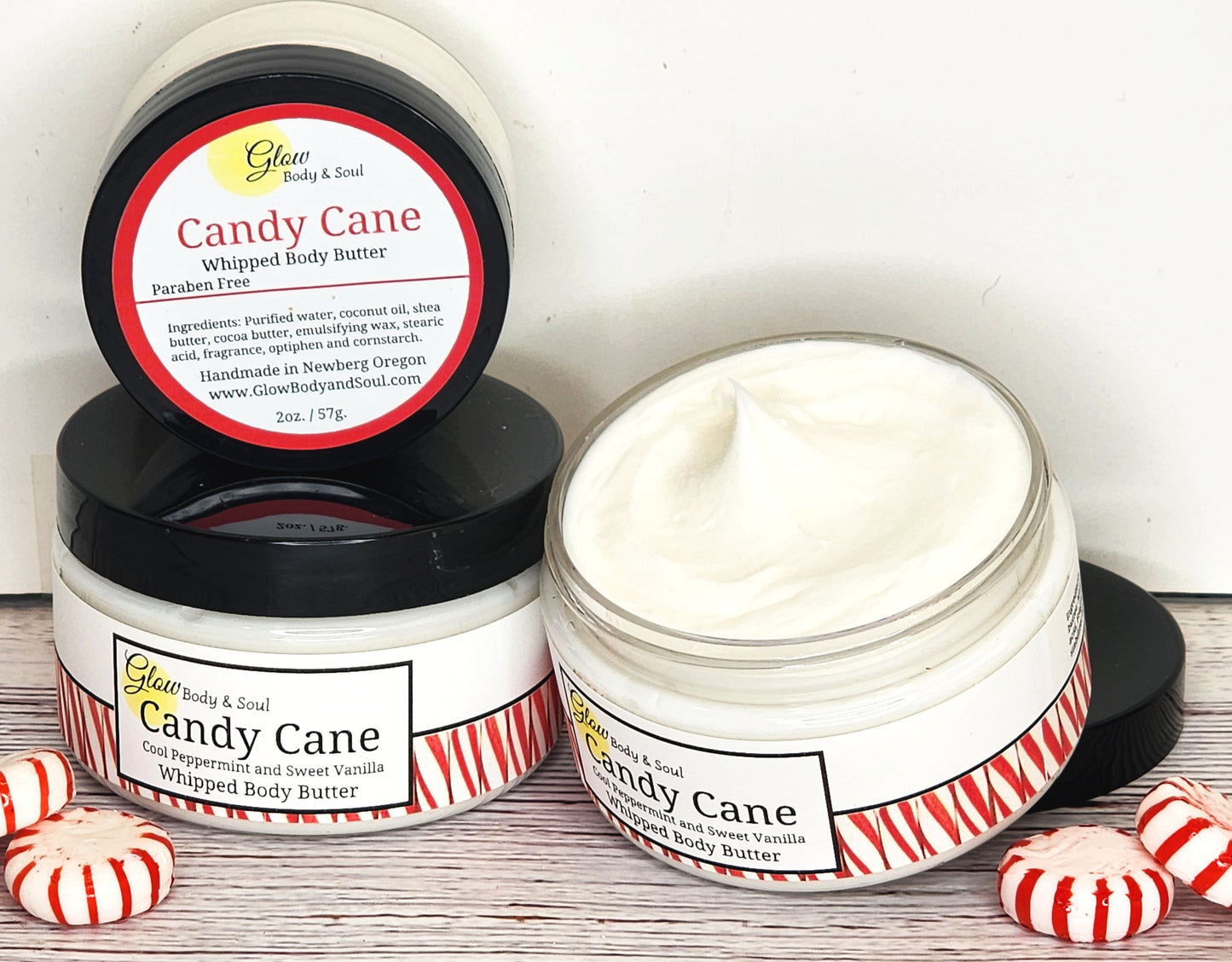 Candy Cane Body Butter Paraben Free Body Butter Lotion
