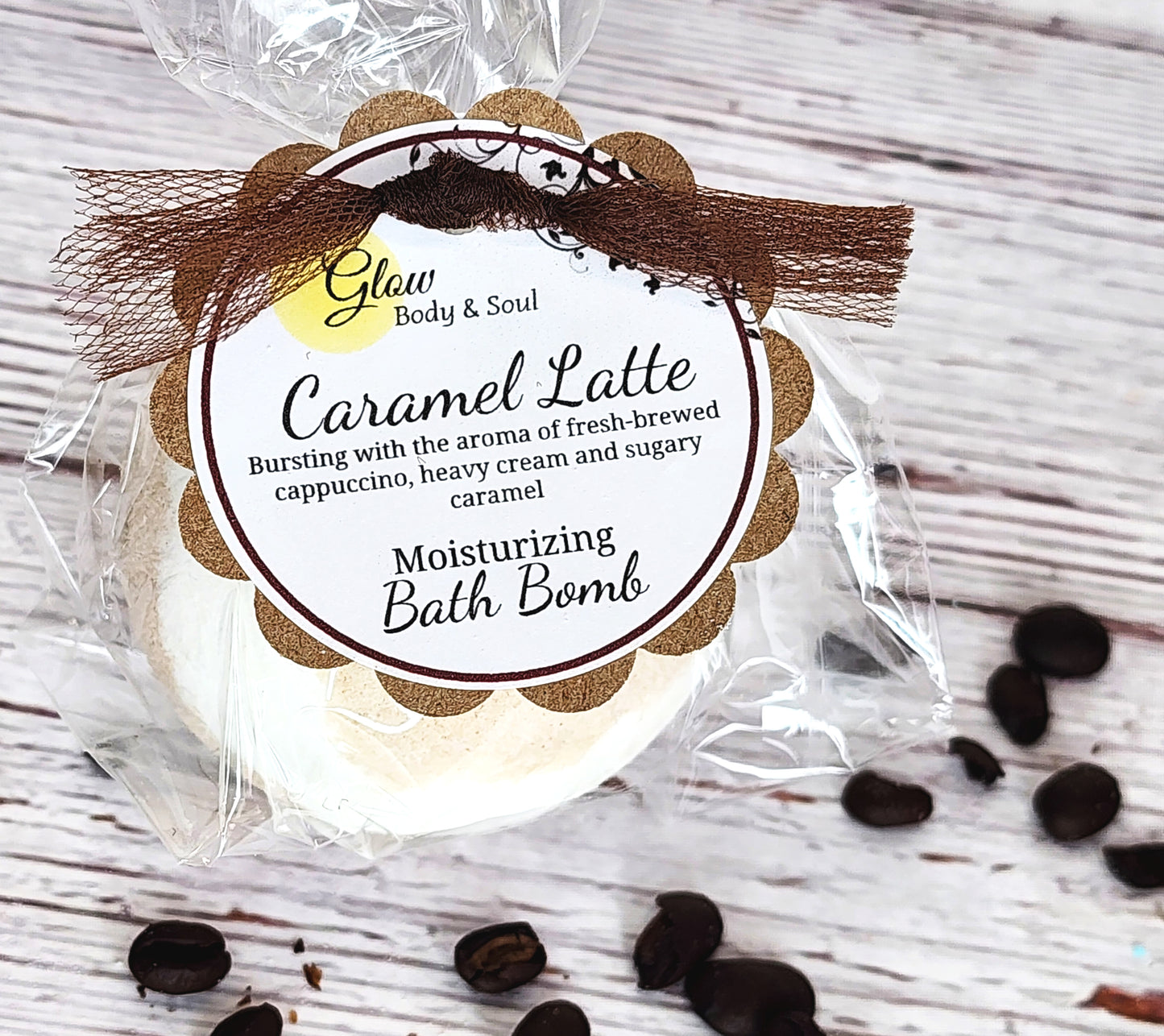 Caramel Latte Bath Bomb Moisturizing Bath Fizzy