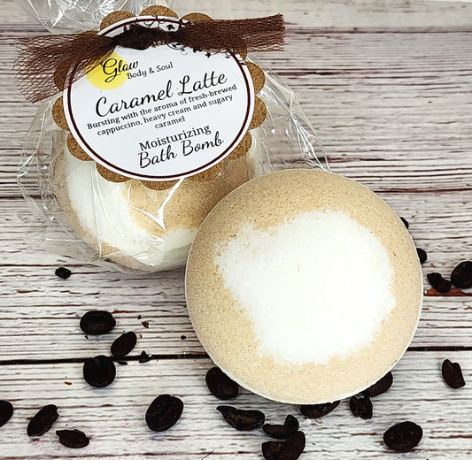Caramel Latte Bath Bomb Moisturizing Bath Fizzy