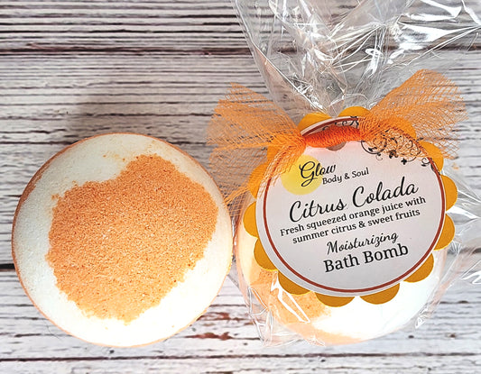 Citrus Colada Bath Bomb Fizzy