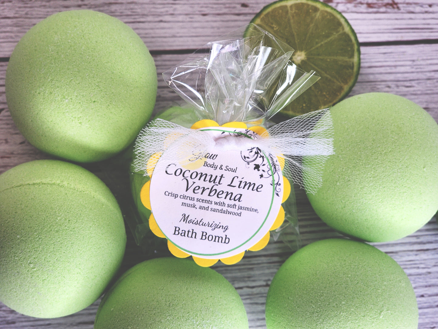 Coconut Lime Verbena Bath Bomb Fizzy