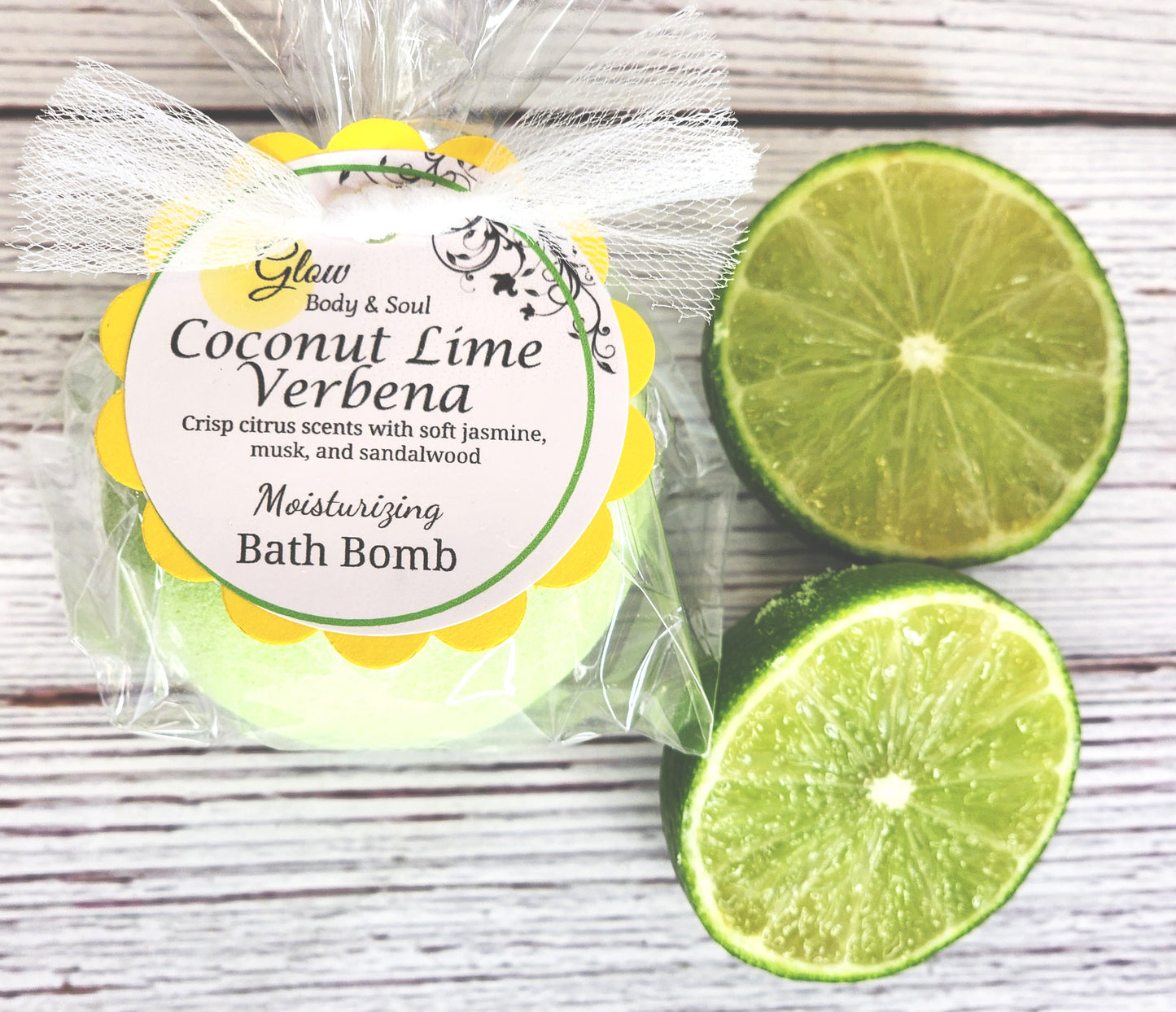 Coconut Lime Verbena Bath Bomb Fizzy