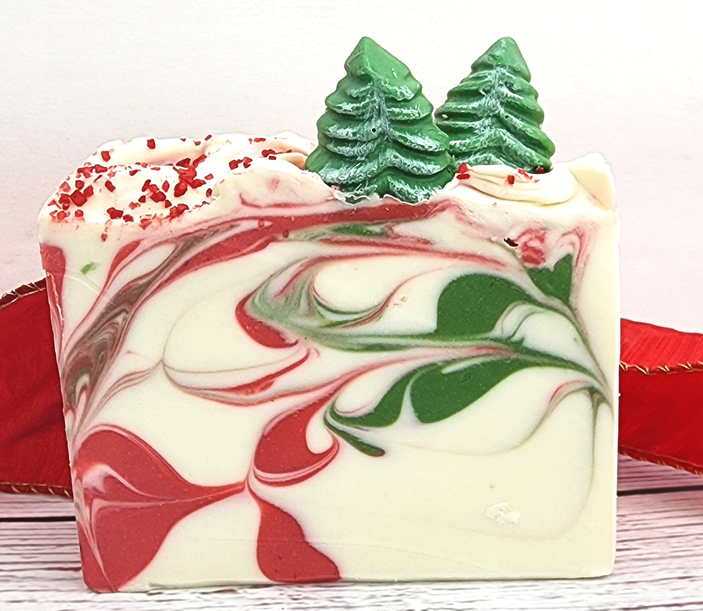 Country Christmas Cold Process Soap Christmas Soap Handmade Vegan Soap