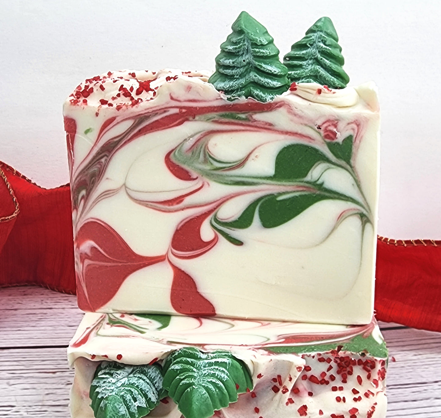Country Christmas Cold Process Soap Christmas Soap Handmade Vegan Soap