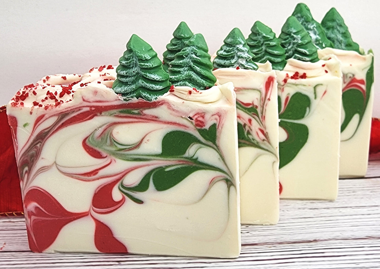 Country Christmas Cold Process Soap Christmas Soap Handmade Vegan Soap
