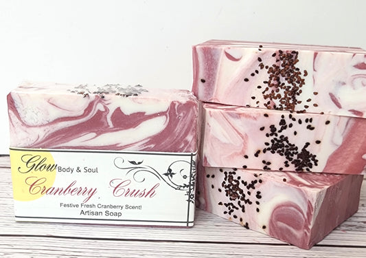 Cranberry Crush Handmade Cold Process Soap Handmade Vegan Soap