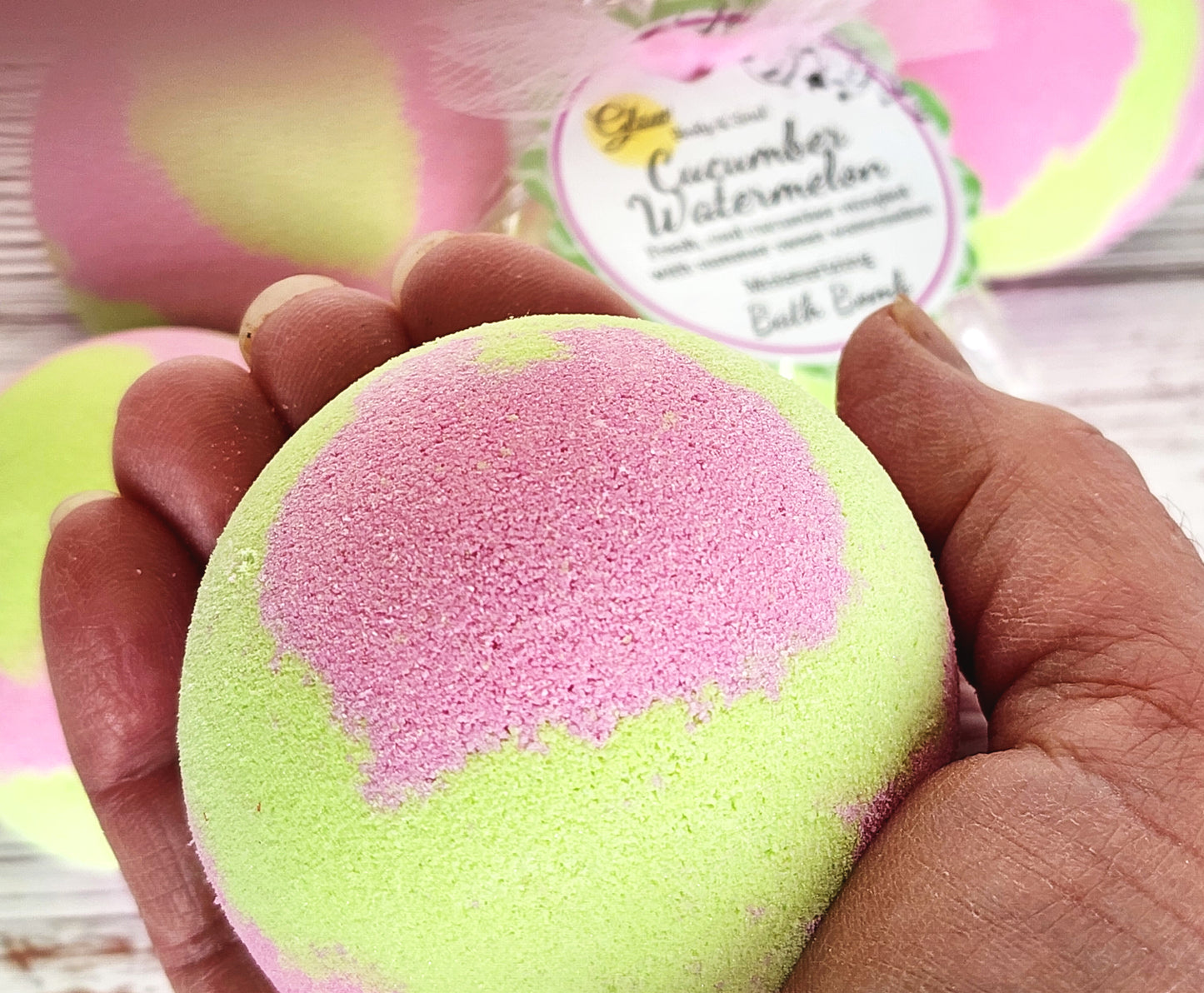 Cucumber Watermelon Bath Bomb Fizzy