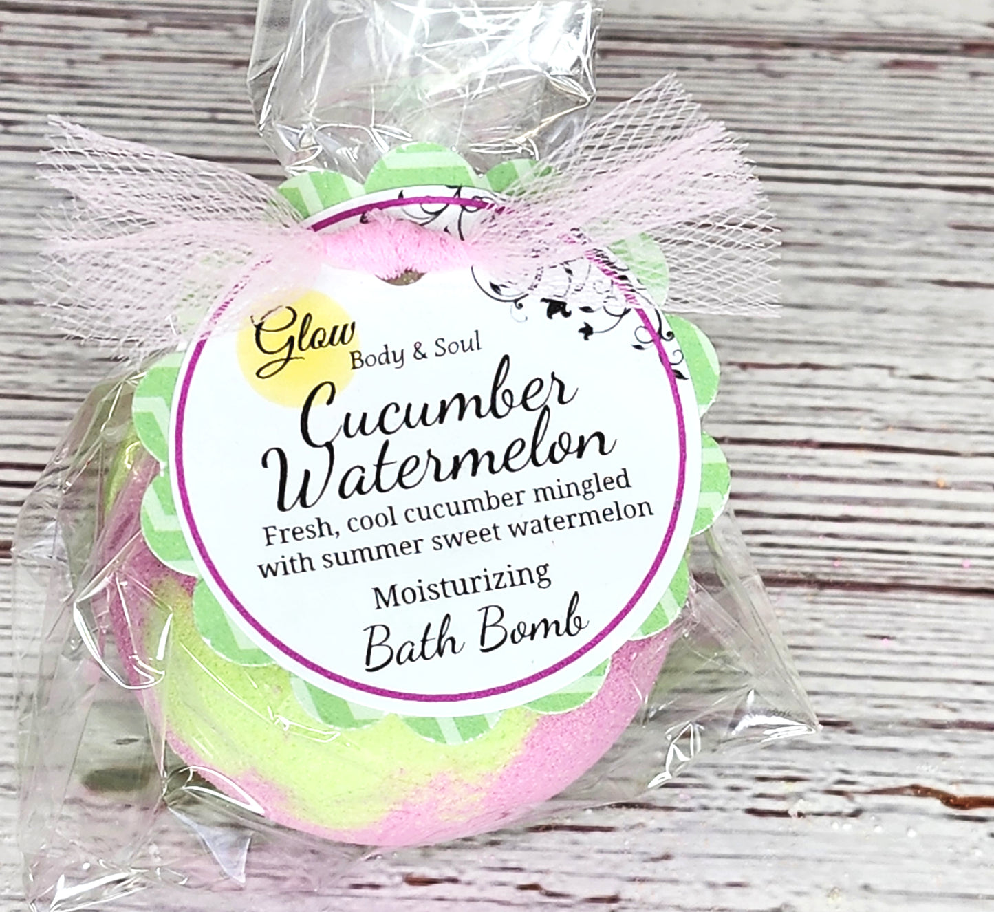 Cucumber Watermelon Bath Bomb Fizzy