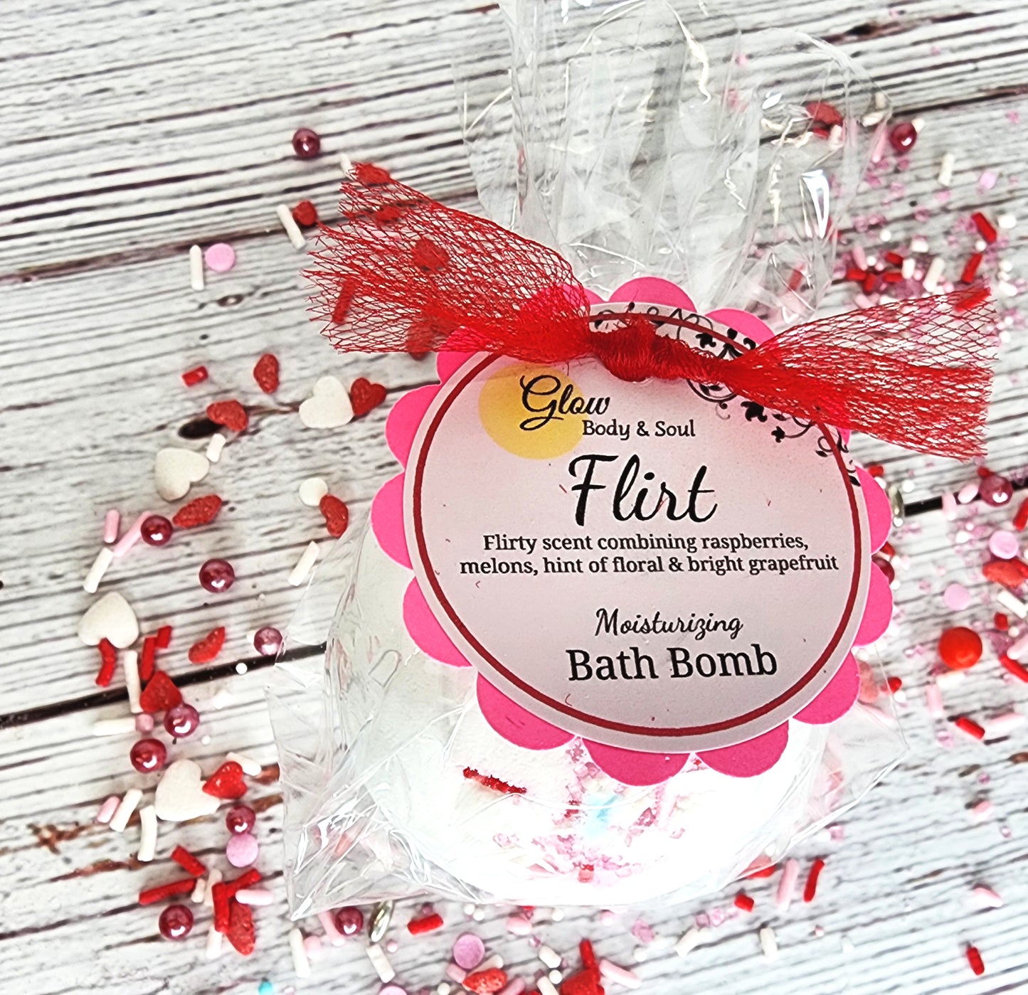 Flirt Bath Bomb Fizzy Bath Bomb Moisturizing Bath Bomb