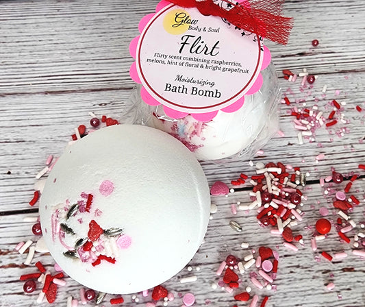 Flirt Bath Bomb Fizzy Bath Bomb Moisturizing Bath Bomb