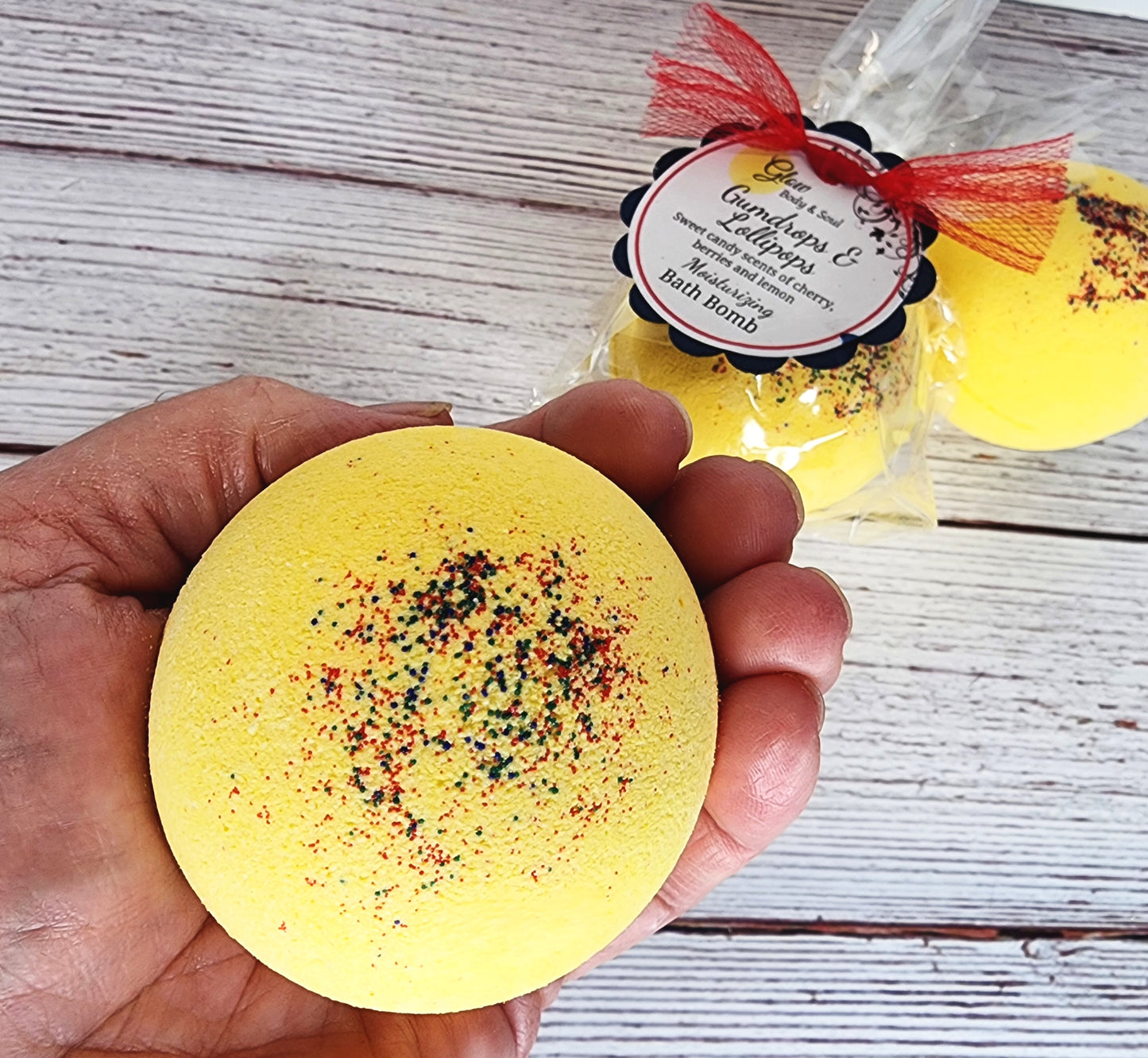 Gumdrops and Lollipops Bath Bomb Fizzy Moisturizing Bath Bomb