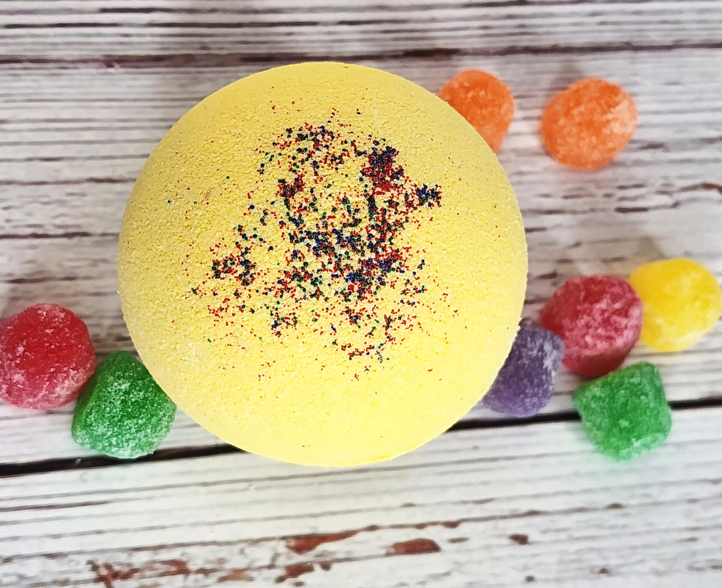 Gumdrops and Lollipops Bath Bomb Fizzy Moisturizing Bath Bomb
