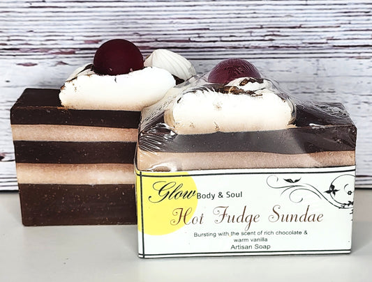 Hot Fudge Sundae Handmade Cold Process Soap Vegan Soap