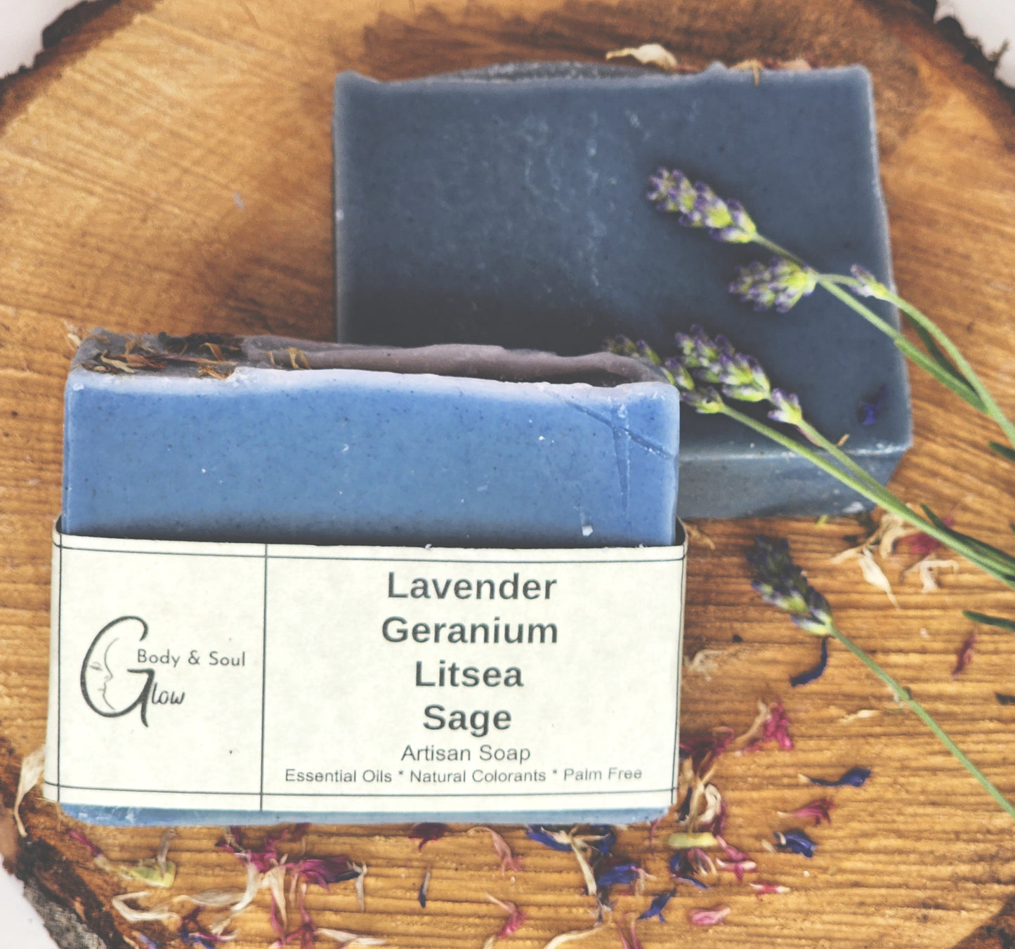 Lavender Geranium Natural Palm Free Floral Handmade Vegan Soap