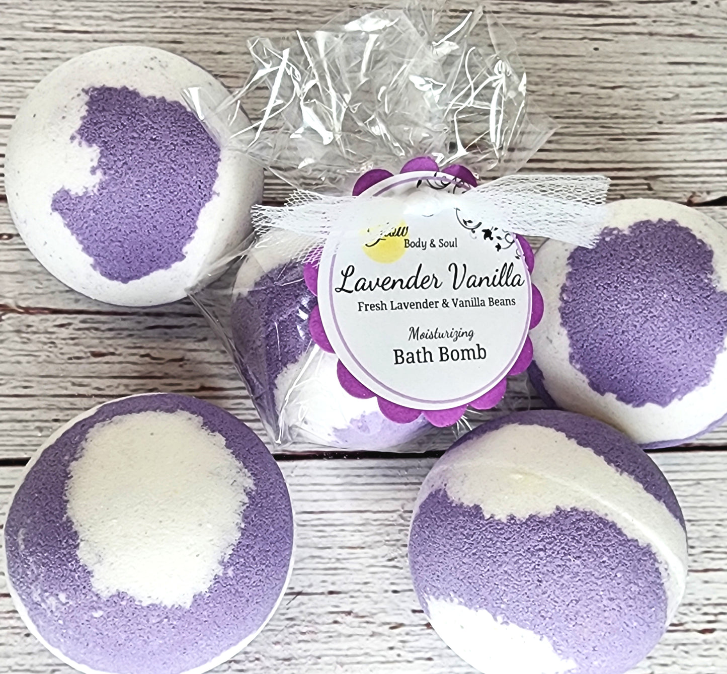 Lavender Vanilla Bath Bomb Fizzy