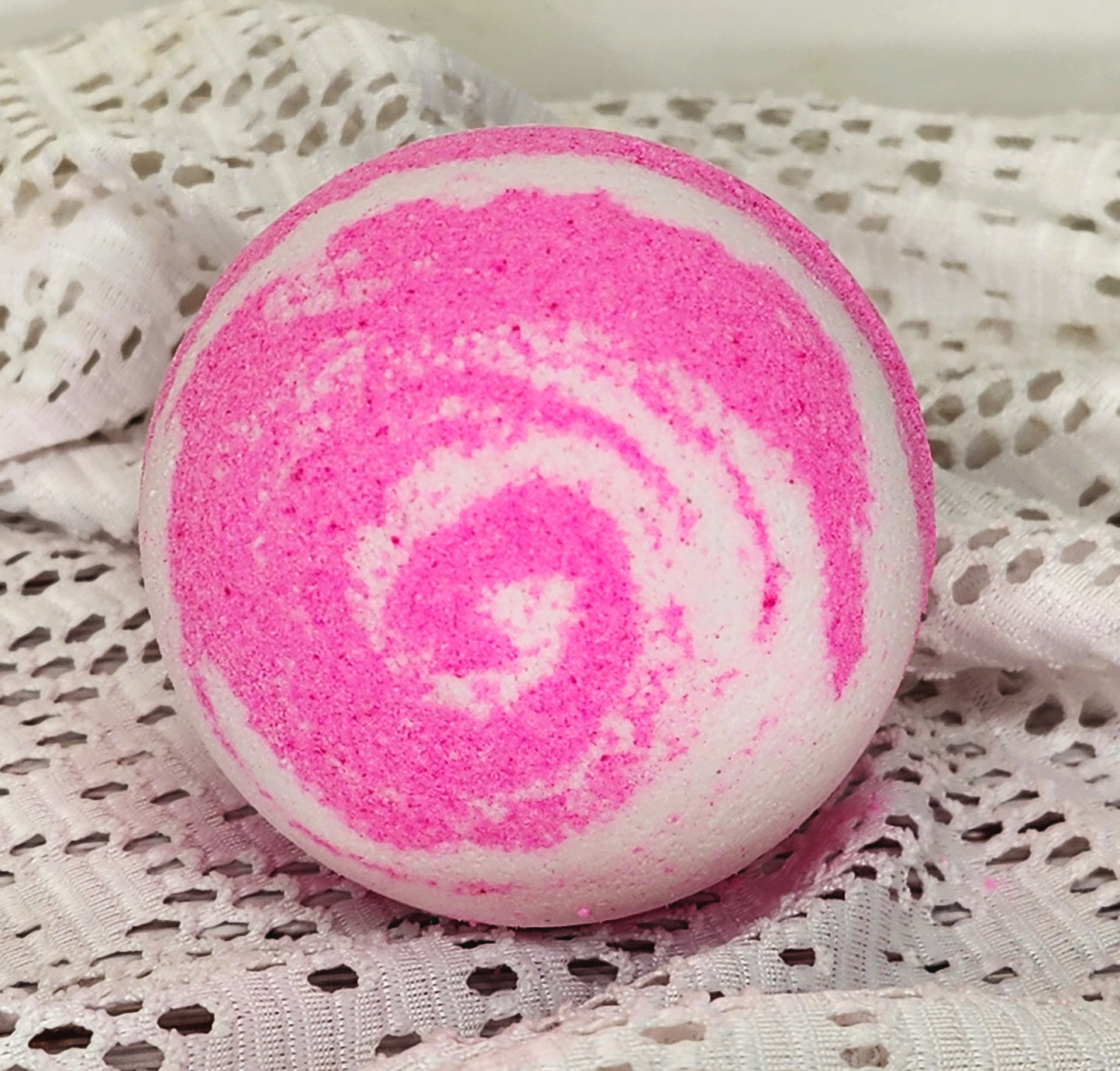 Pink Lace Bath Bomb Fizzy Moisturizing Bath Bomb