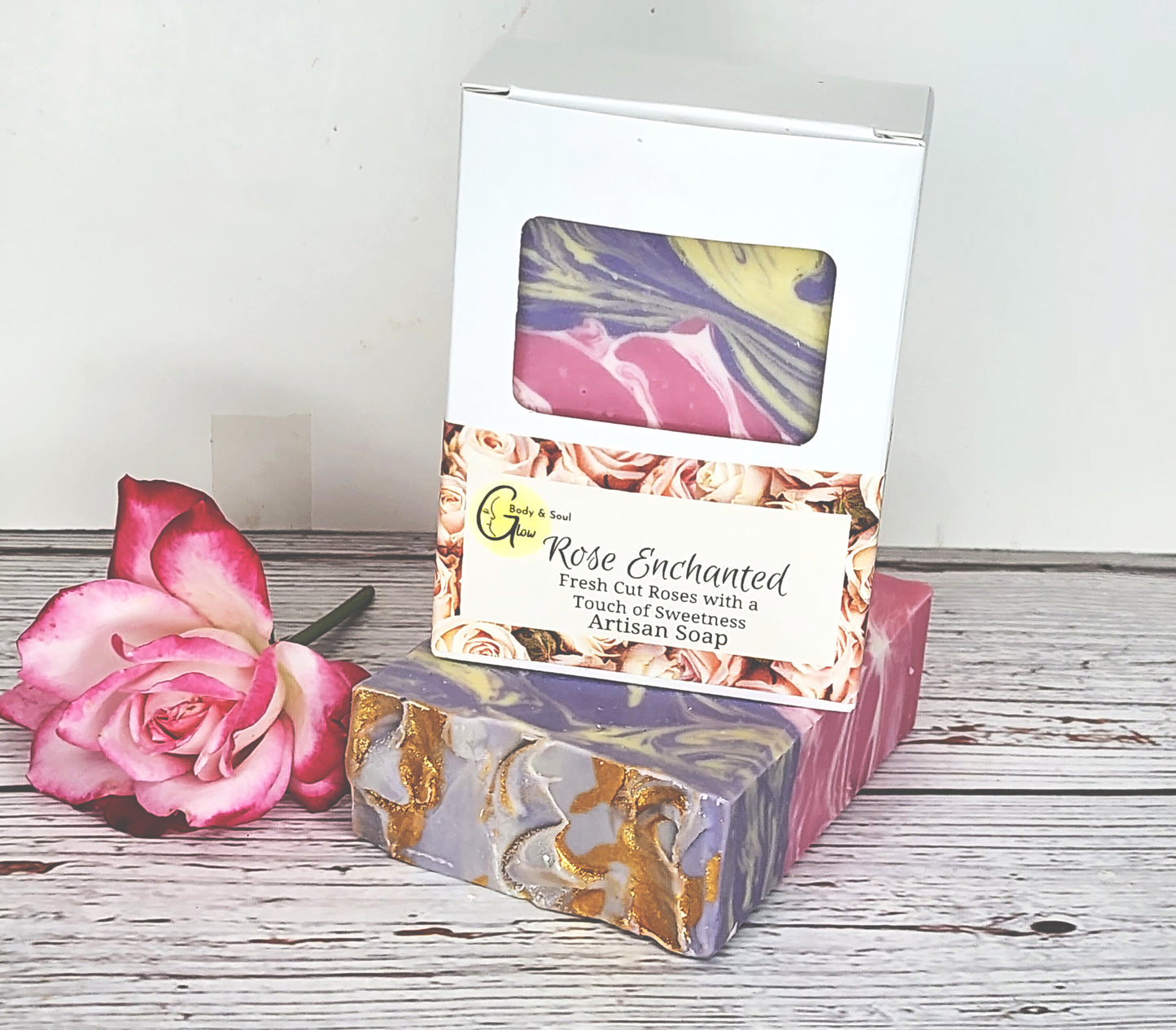 Rose Enchanted Soap Handmade Cold Process Rose Soap