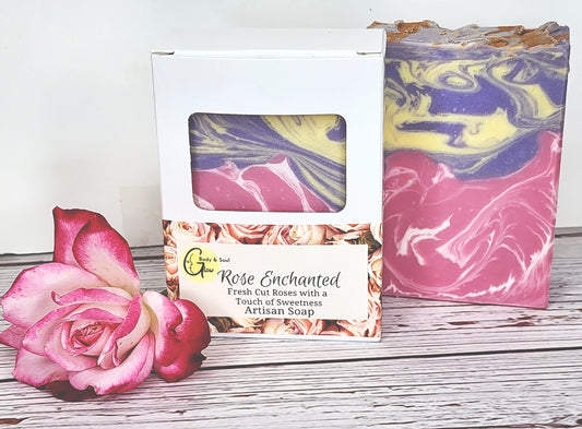 Rose Enchanted Soap Handmade Cold Process Rose Soap