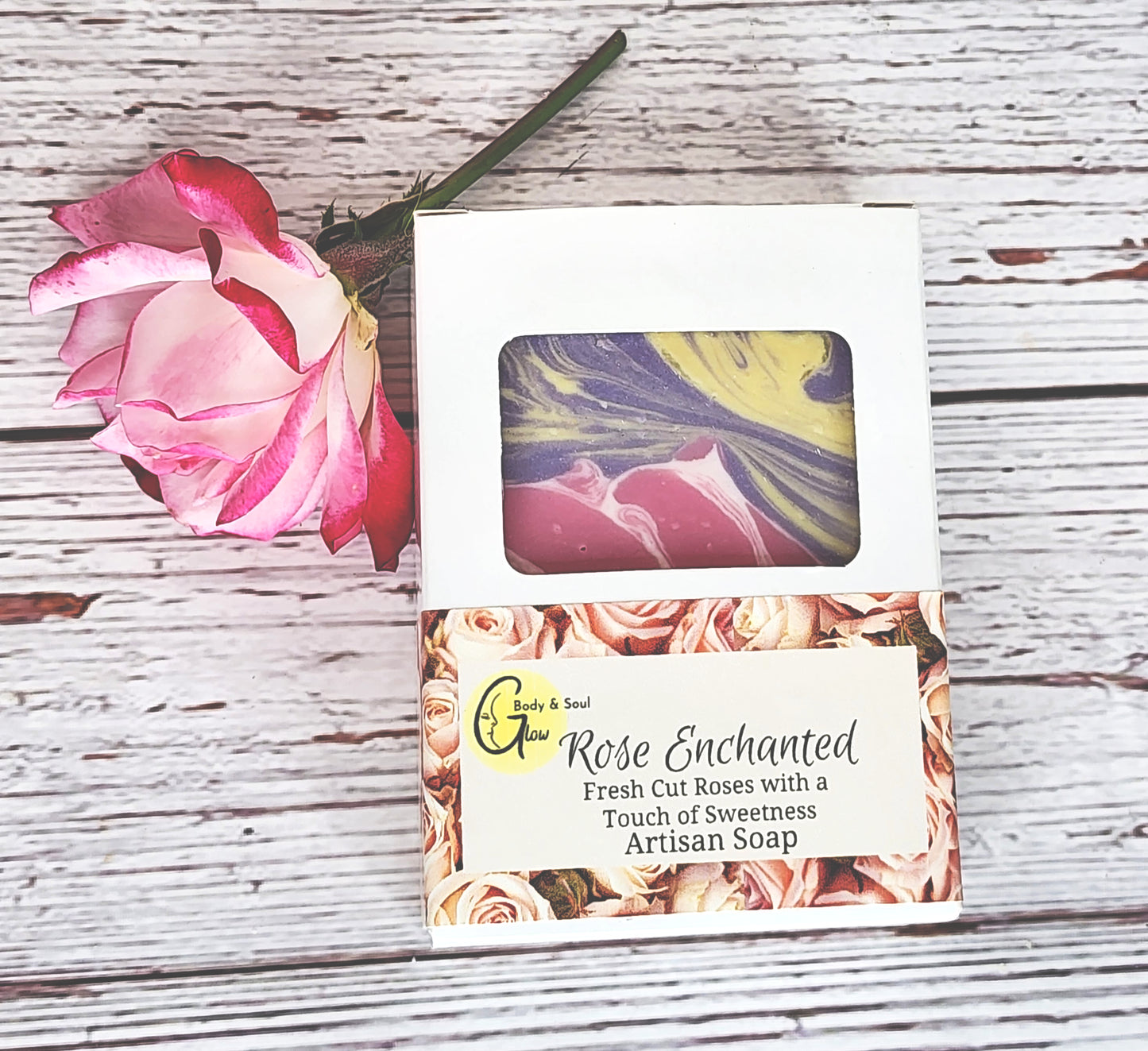 Rose Enchanted Soap Handmade Cold Process Rose Soap