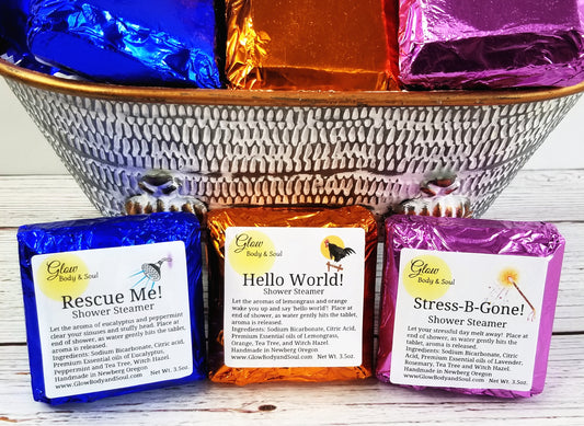 Shower Steamers, Choice of Scent Essential Oil Shower Fizzy