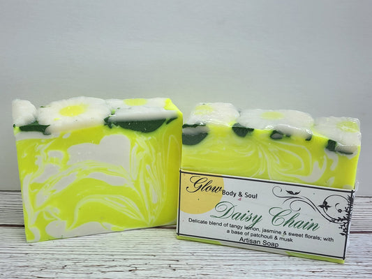 Daisy Chain Soap Handmade Cold Process Vegan Soap