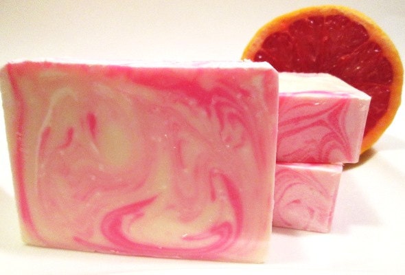 Pink Grapefruit Handmade Cold Process Soap Handmade Vegan Soap