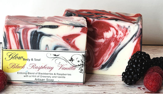 Black Raspberry Vanilla Handmade Cold Process Vegan Soap