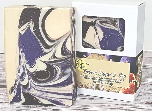 Brown Sugar and Fig Handmade Cold Process Vegan Soap