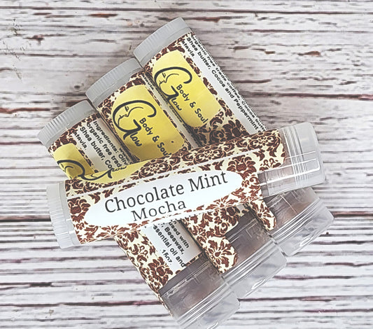 Chocolate Mint Mocha Lip Butter Unsweetened Lip Balm
