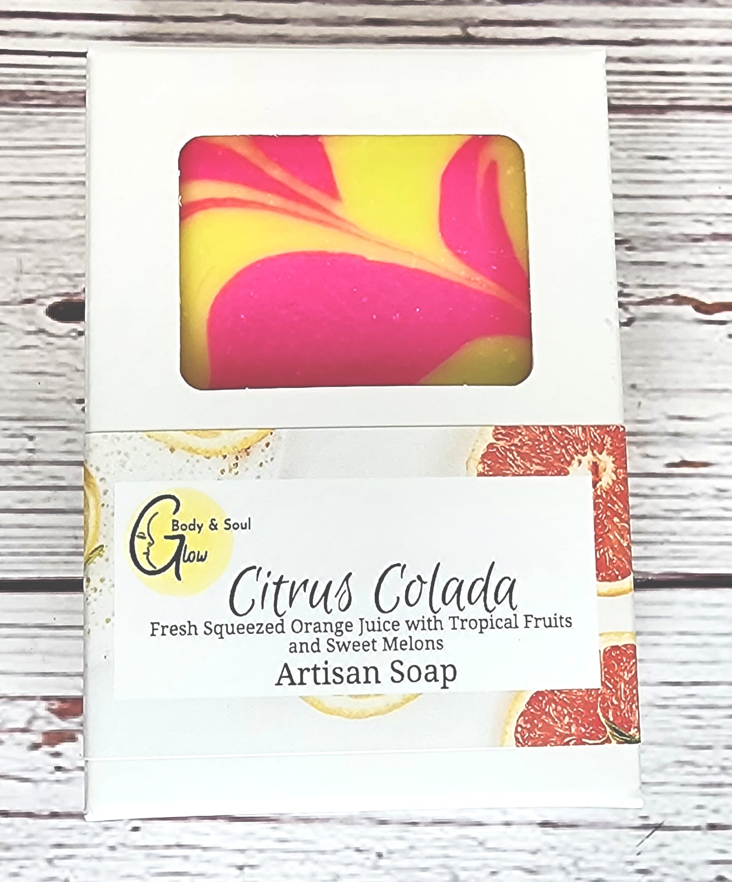 Citrus Colada Soap Handmade Cold Process Vegan Soap