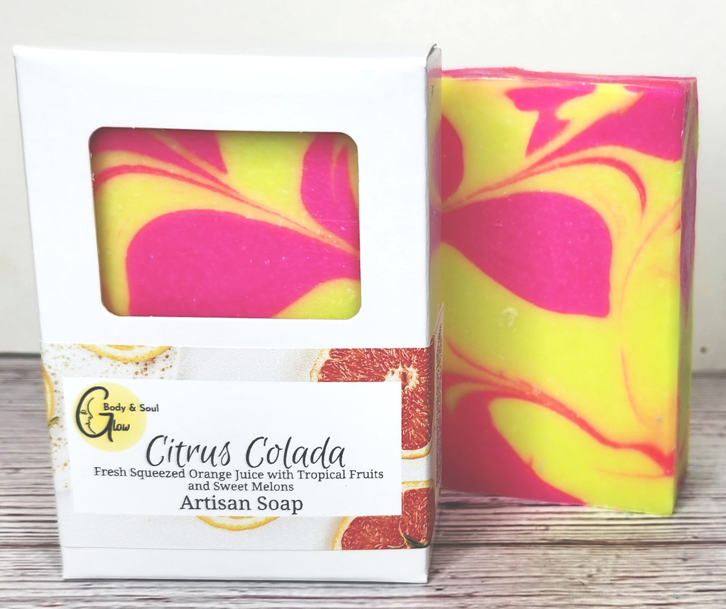 Citrus Colada Soap Handmade Cold Process Vegan Soap