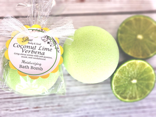 Coconut Lime Verbena Bath Bomb Fizzy