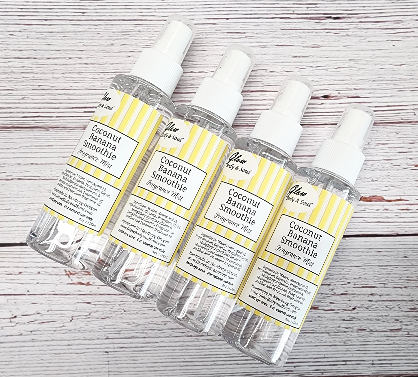 Coconut Banana Smoothie Fragrance Mist Perfume Spray