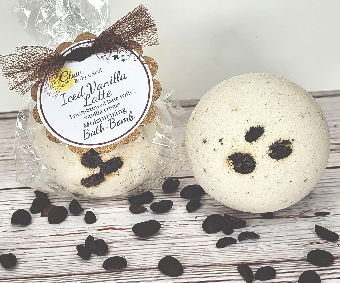 Iced Vanilla Latte Bath Bomb Fizzy Moisturizing Bath Fizzy