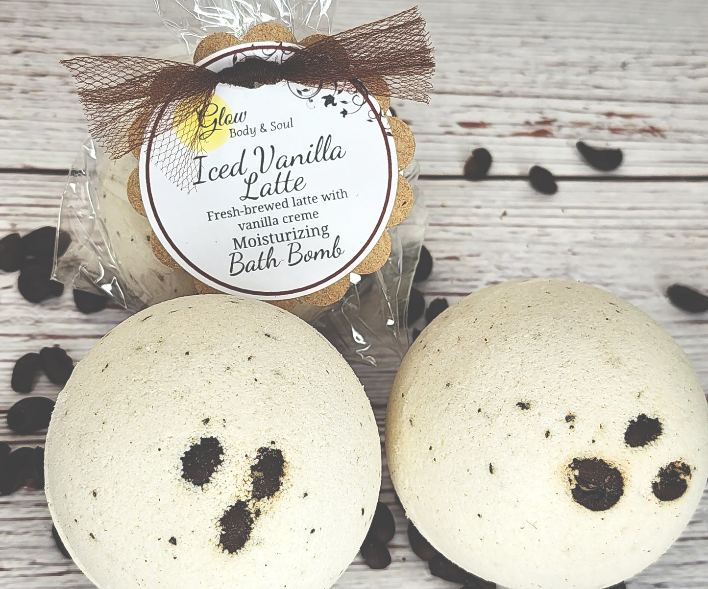 Iced Vanilla Latte Bath Bomb Fizzy Moisturizing Bath Fizzy