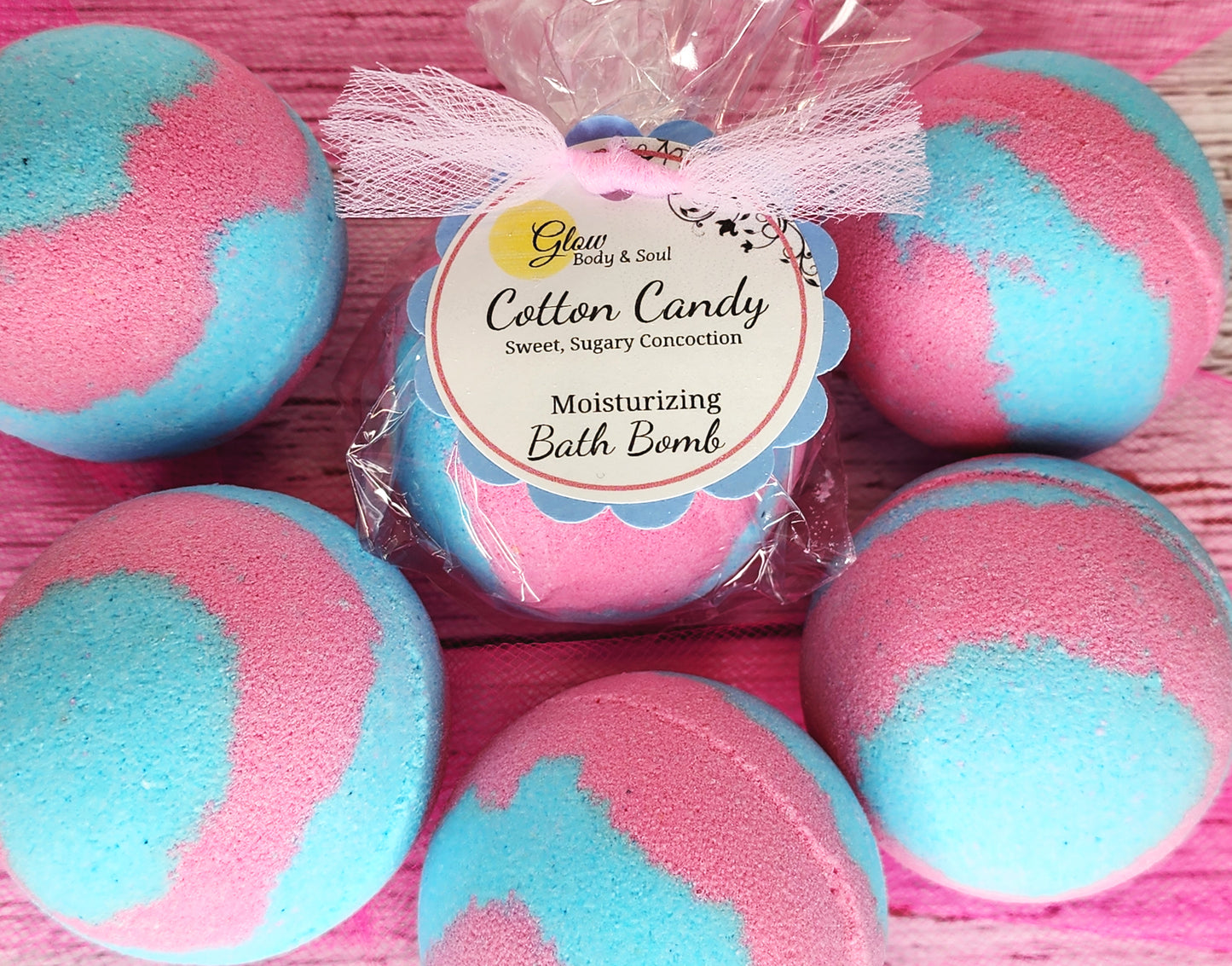 Cotton Candy Bath Bomb Fizzy Moisturizing Bath Bomb
