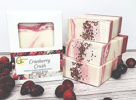 Cranberry Crush Handmade Cold Process Soap Handmade Vegan Soap