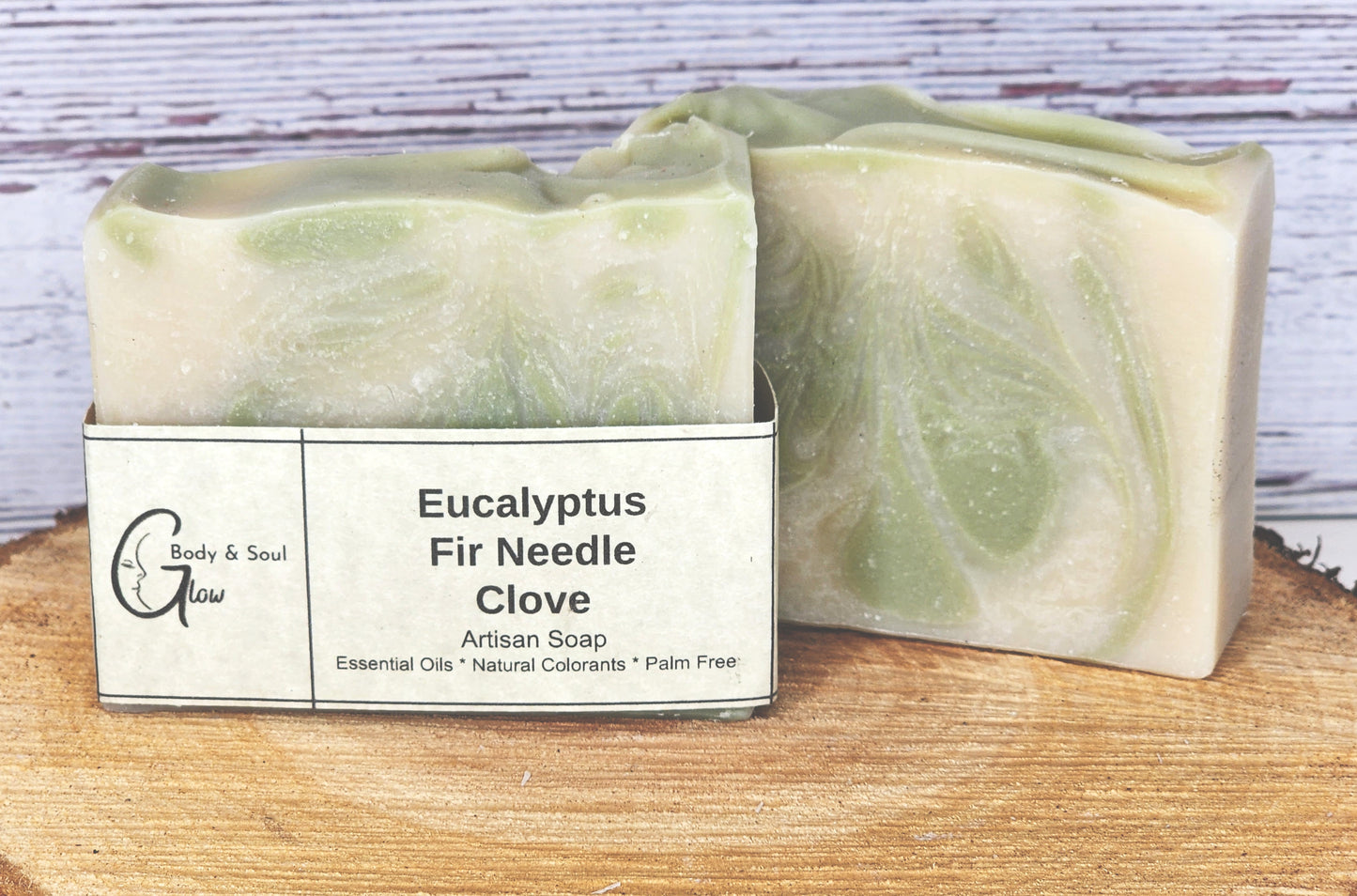 Eucalyptus Fir Needle and Clove Natural Palm Free Handmade Vegan Soap