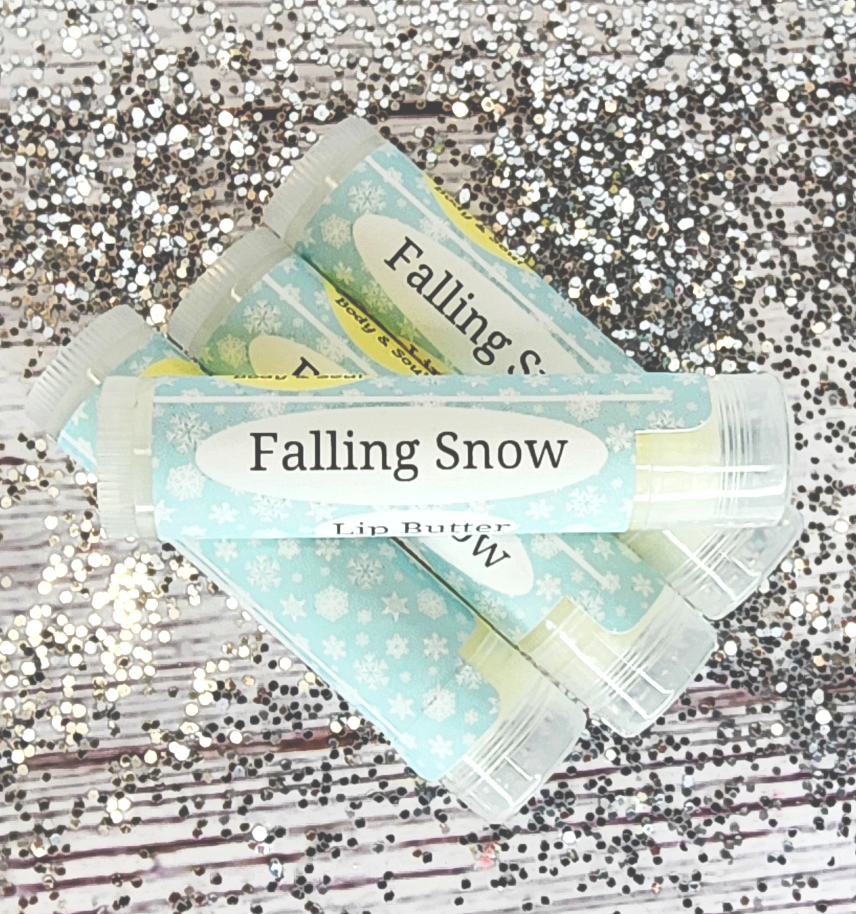 Falling Snow Lip Butter Peppermint Vanilla Lip Balm – Glow Body and Soul