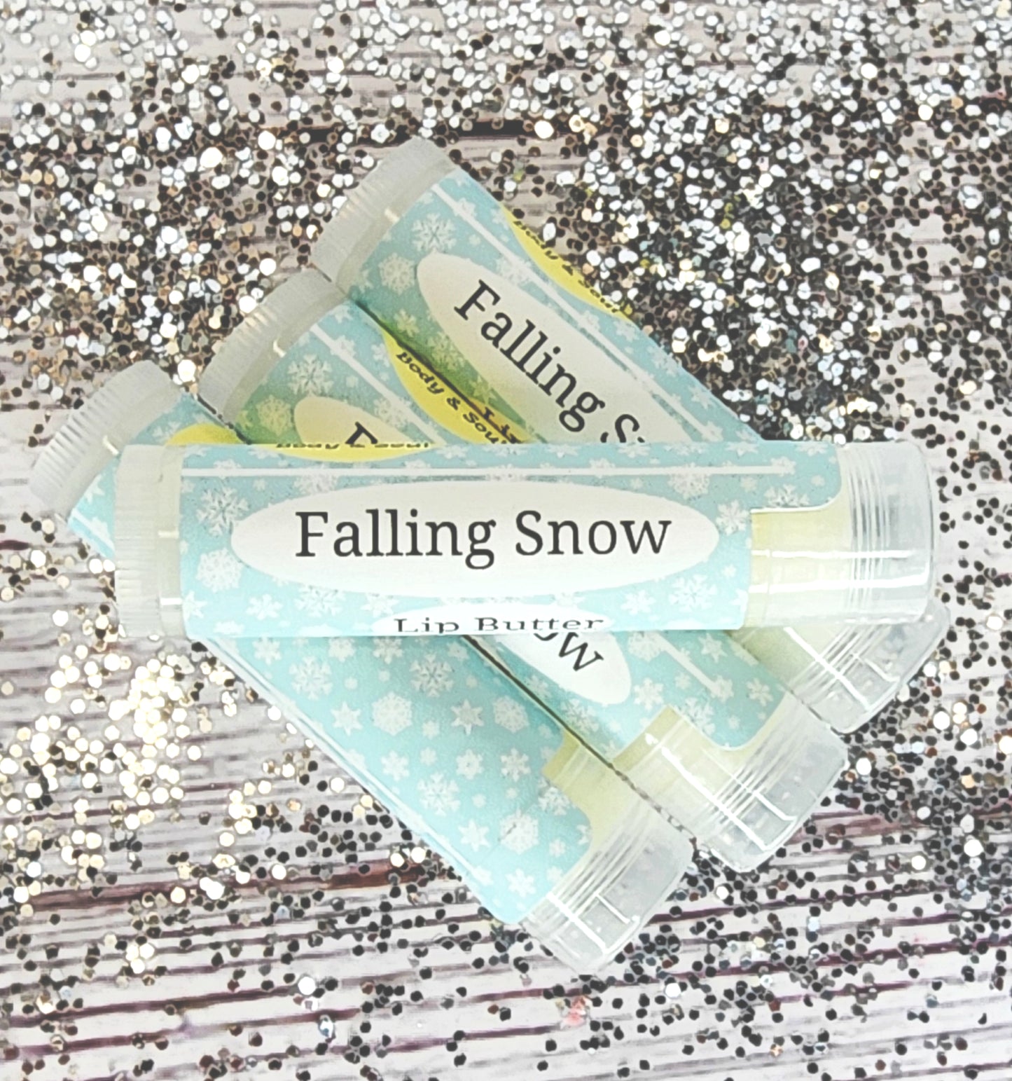 Falling Snow Lip Butter Peppermint Vanilla Lip Balm
