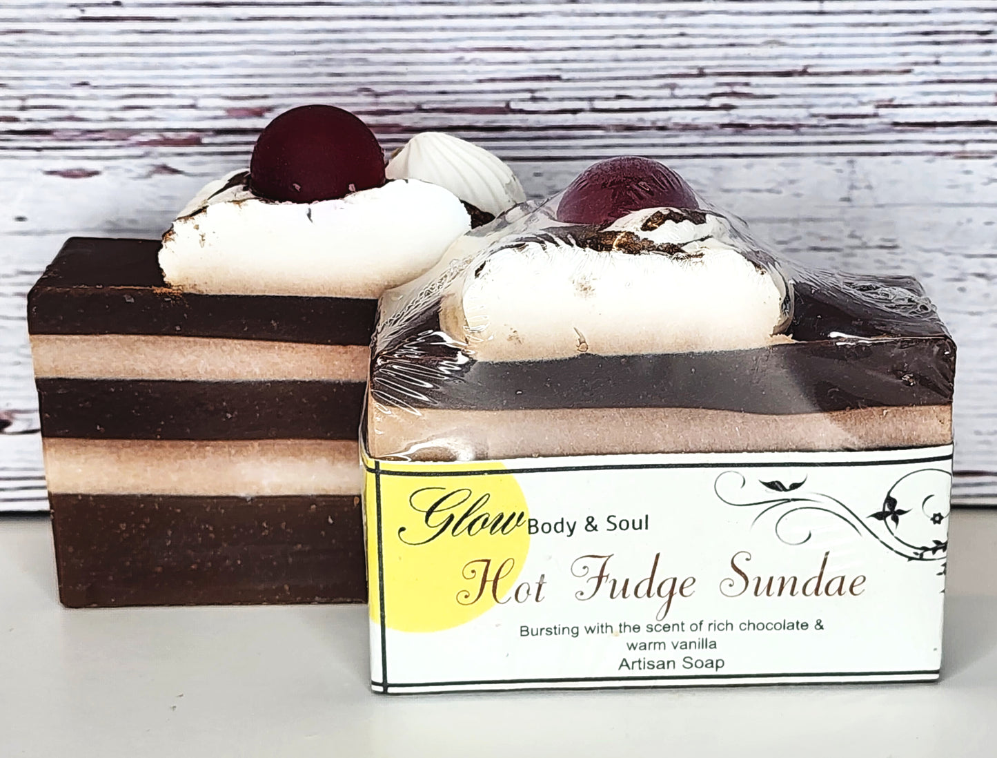 Hot Fudge Sundae Handmade Cold Process Soap Vegan Soap