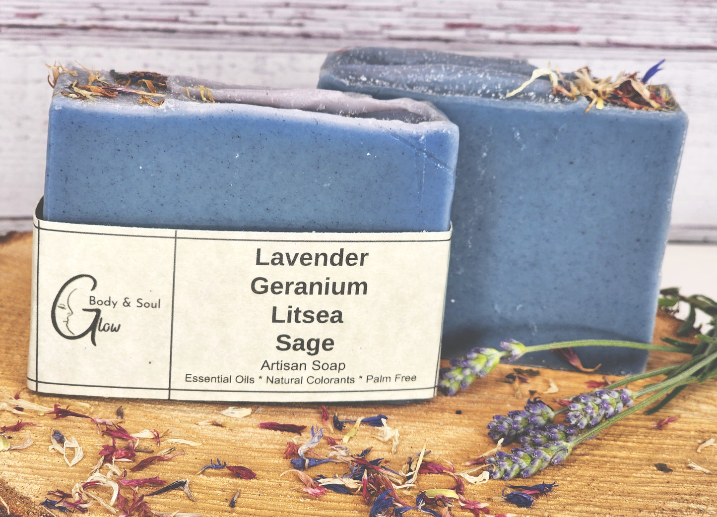 Lavender Geranium Natural Palm Free Floral Handmade Vegan Soap
