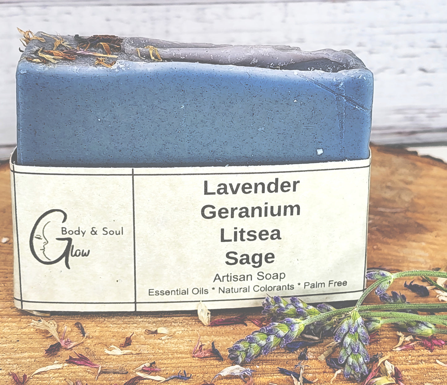 Lavender Geranium Natural Palm Free Floral Handmade Vegan Soap