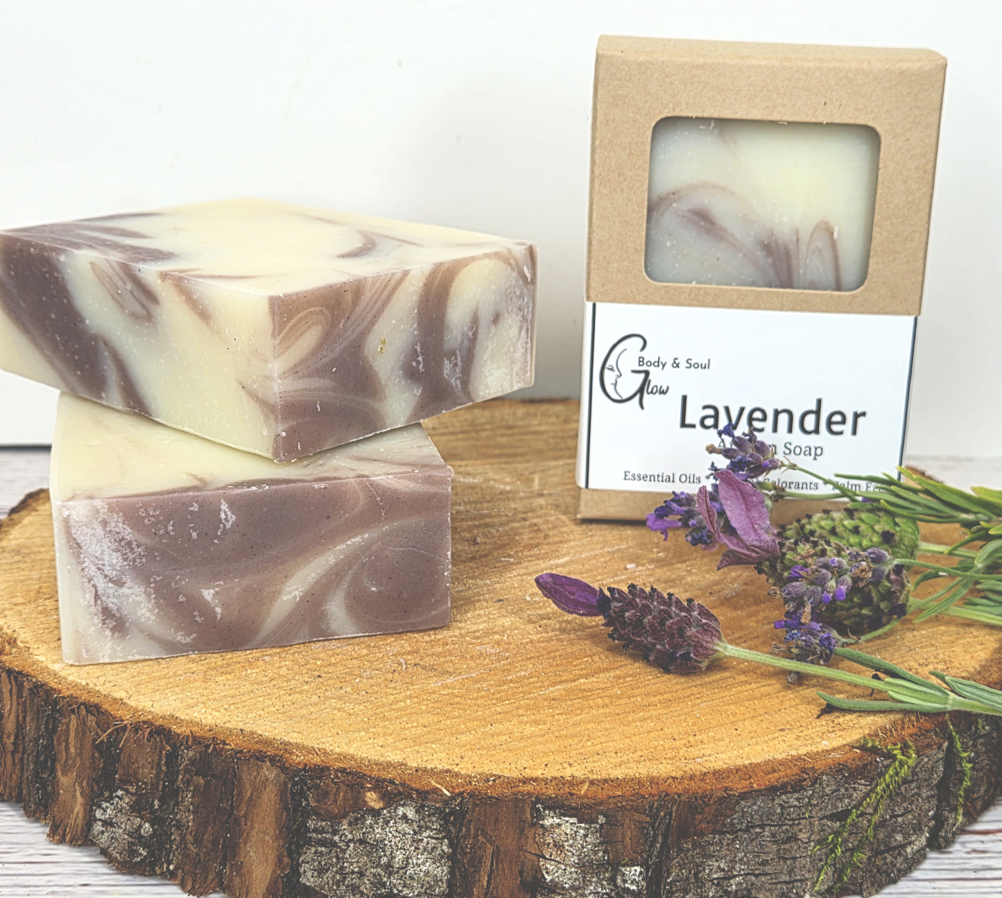 Lavender Essential Oil Soap Handmade Palm Free Cold Process Lavender Soap