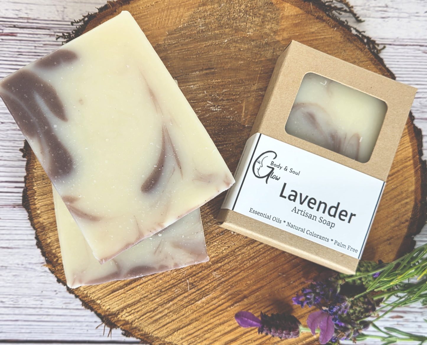 Lavender Essential Oil Soap Handmade Palm Free Cold Process Lavender Soap