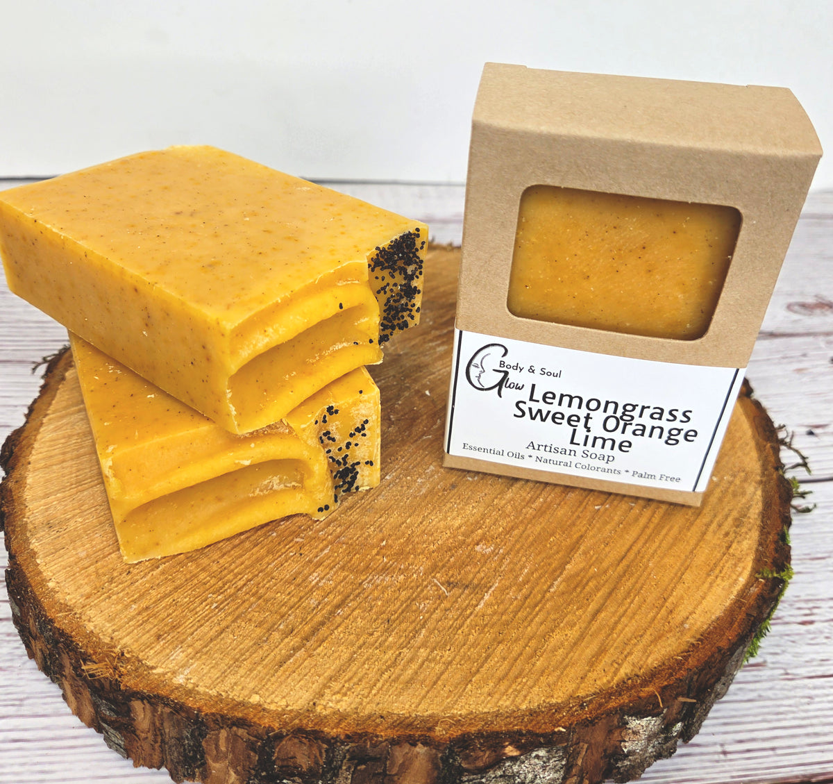 Lemongrass Sweet Orange and Lime Natural Palm Free Handmade Vegan Soap